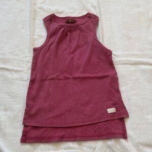 7 For All Mankind Raspberry Kids Tank Top